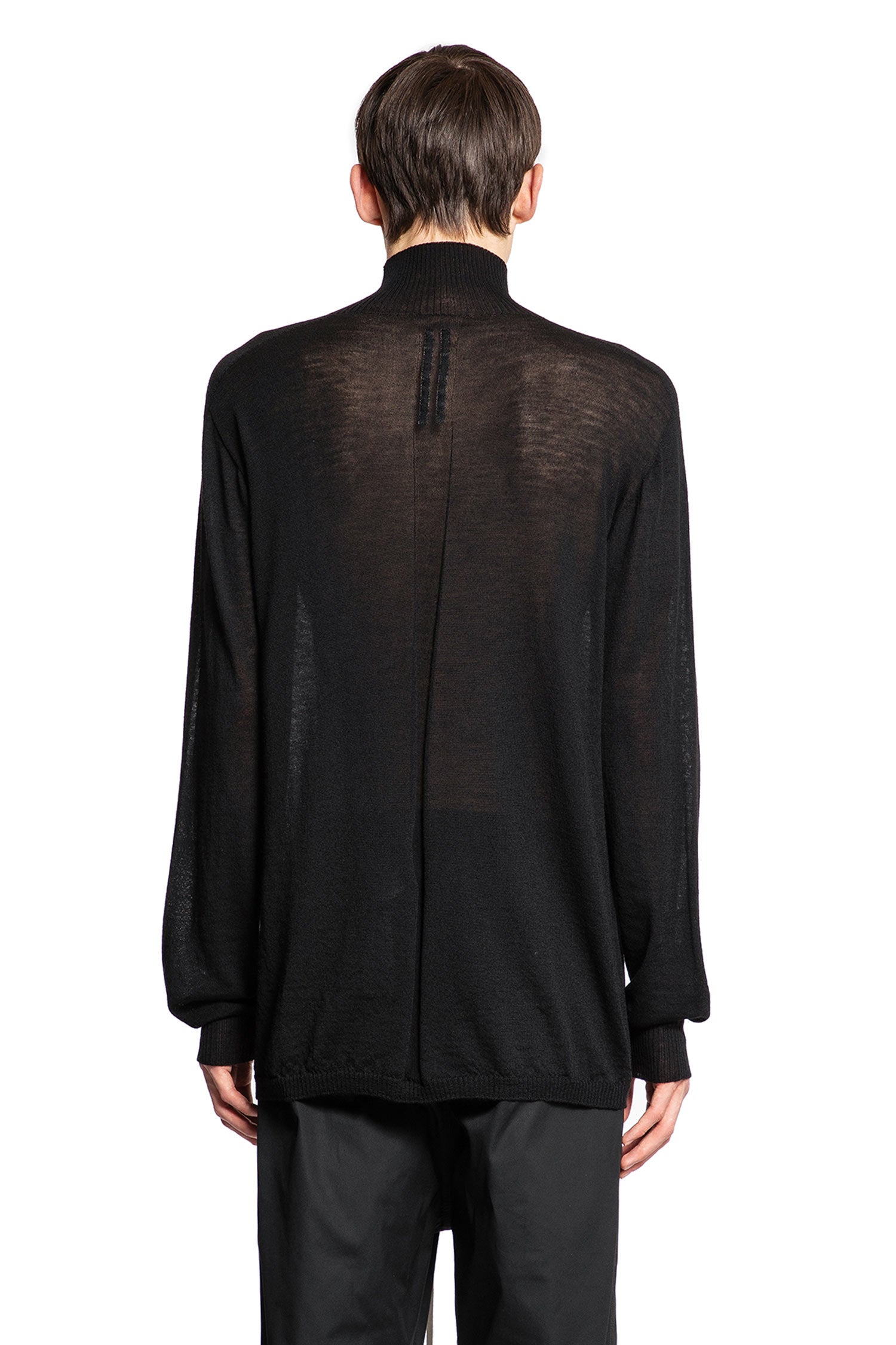 RICK OWENS MAN BLACK KNITWEAR