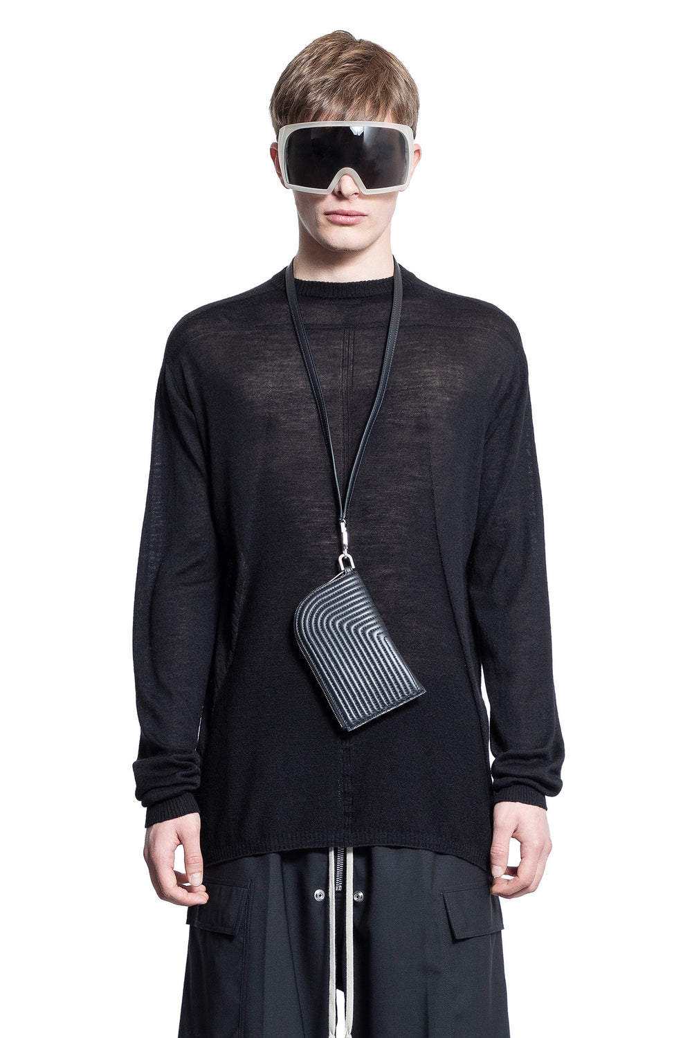 RICK OWENS MAN BLACK KNITWEAR