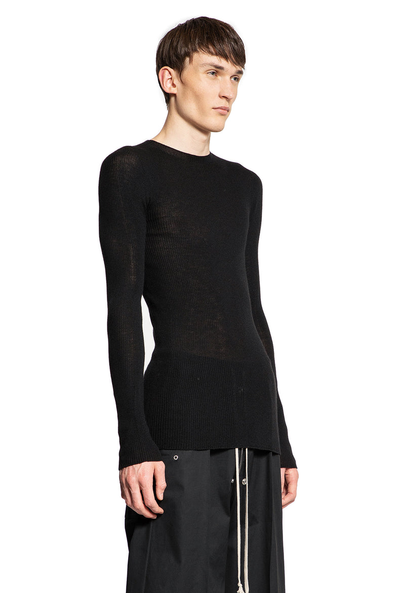 RICK OWENS MAN BLACK KNITWEAR