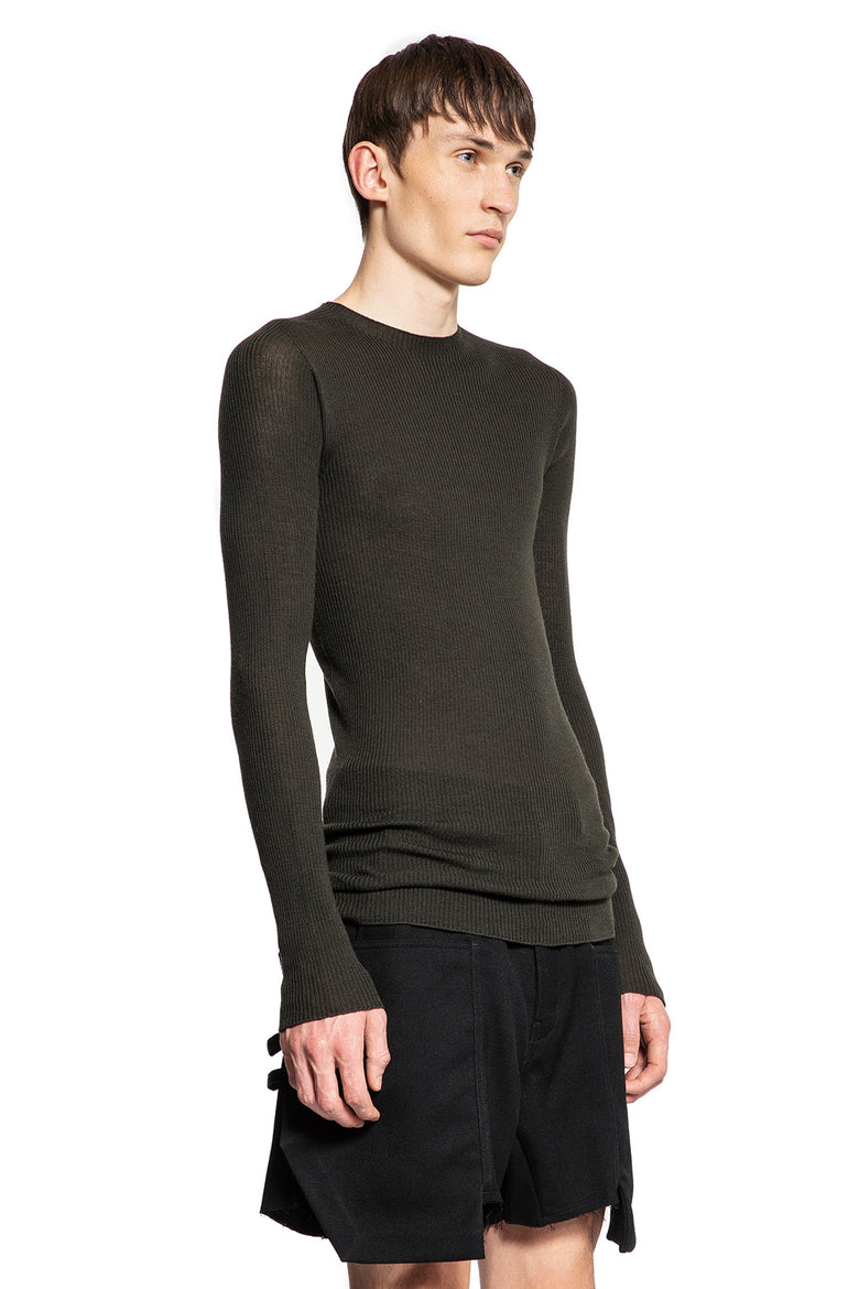 RICK OWENS MAN GREEN KNITWEAR