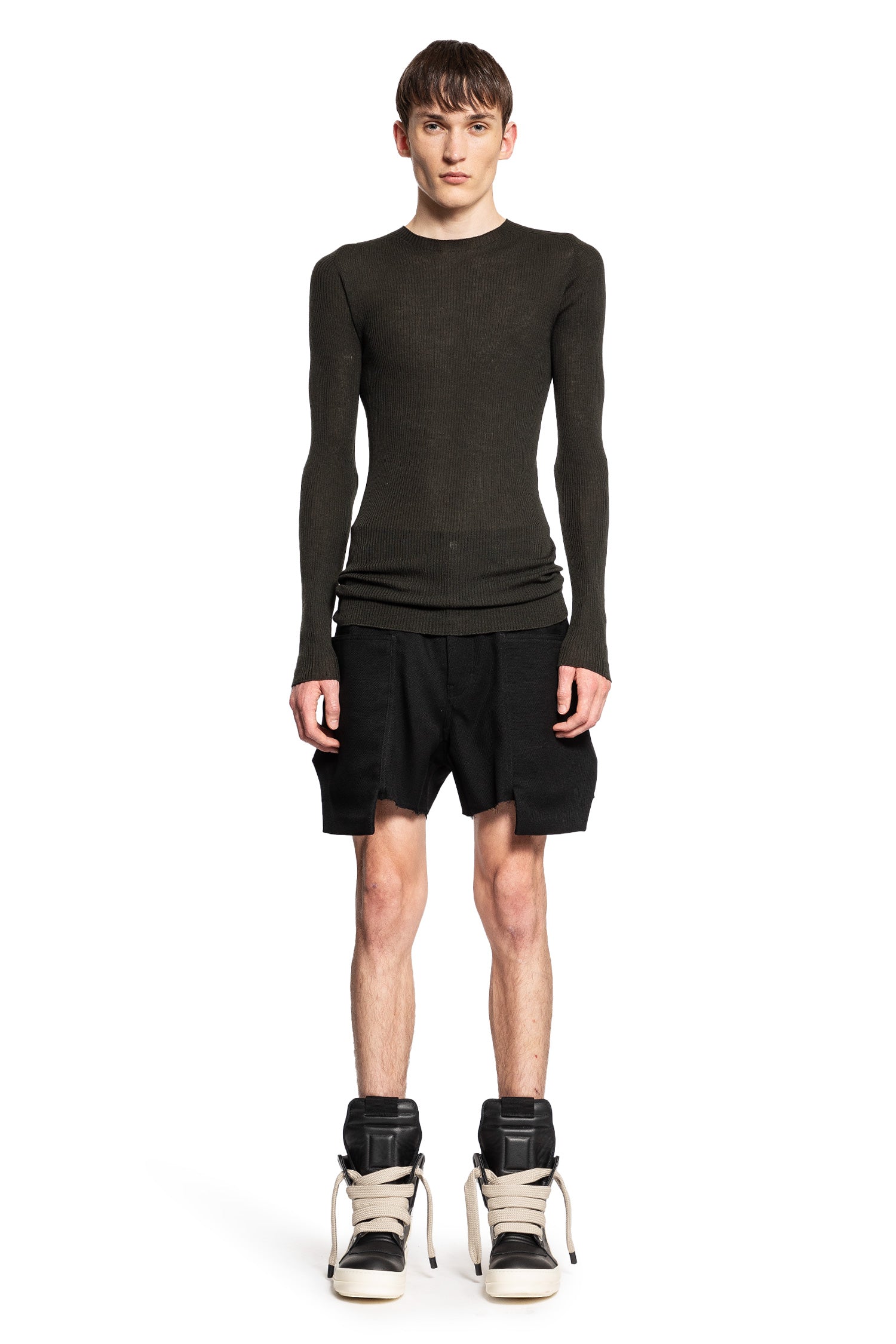 RICK OWENS MAN GREEN KNITWEAR