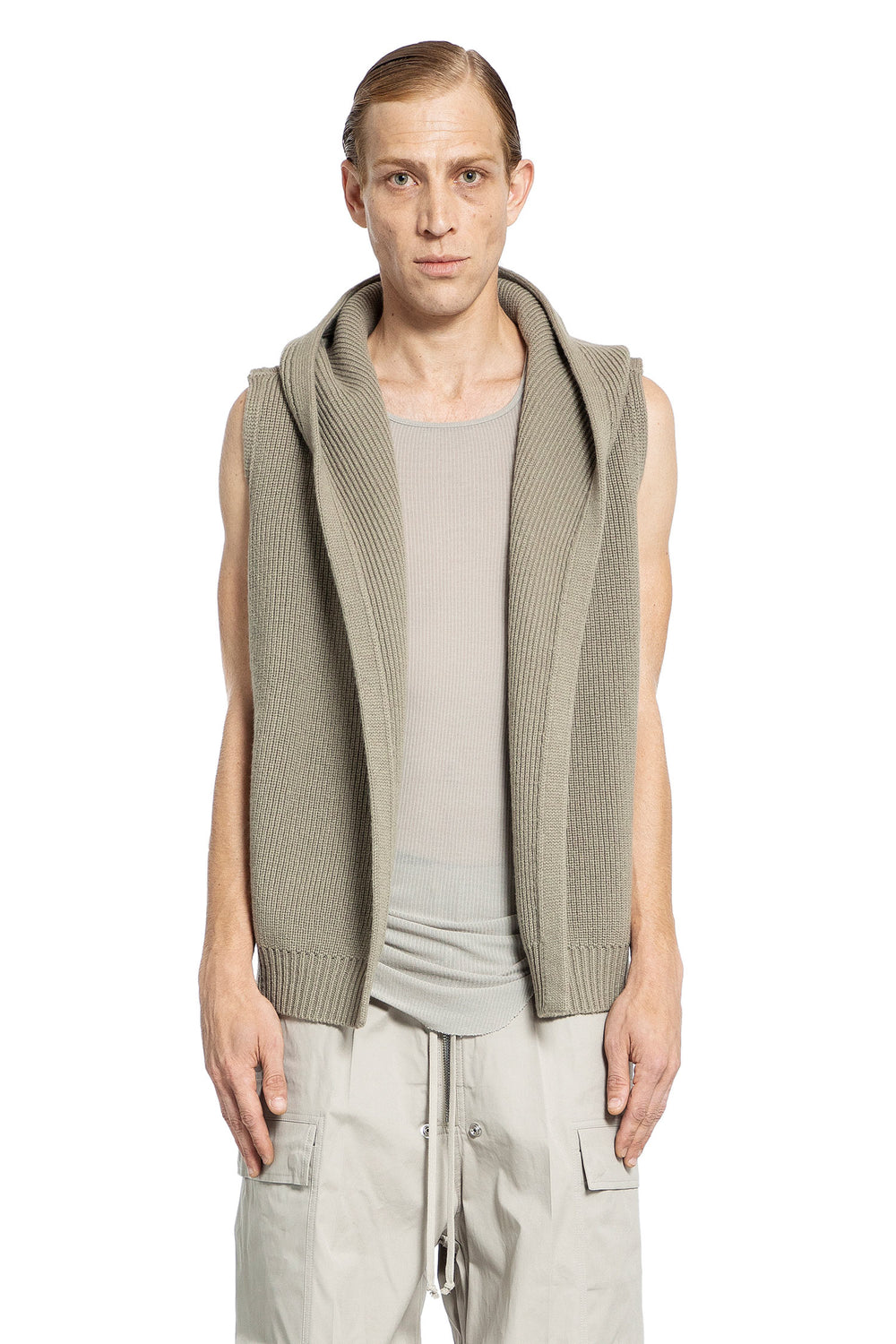 RICK OWENS MAN GREY KNITWEAR