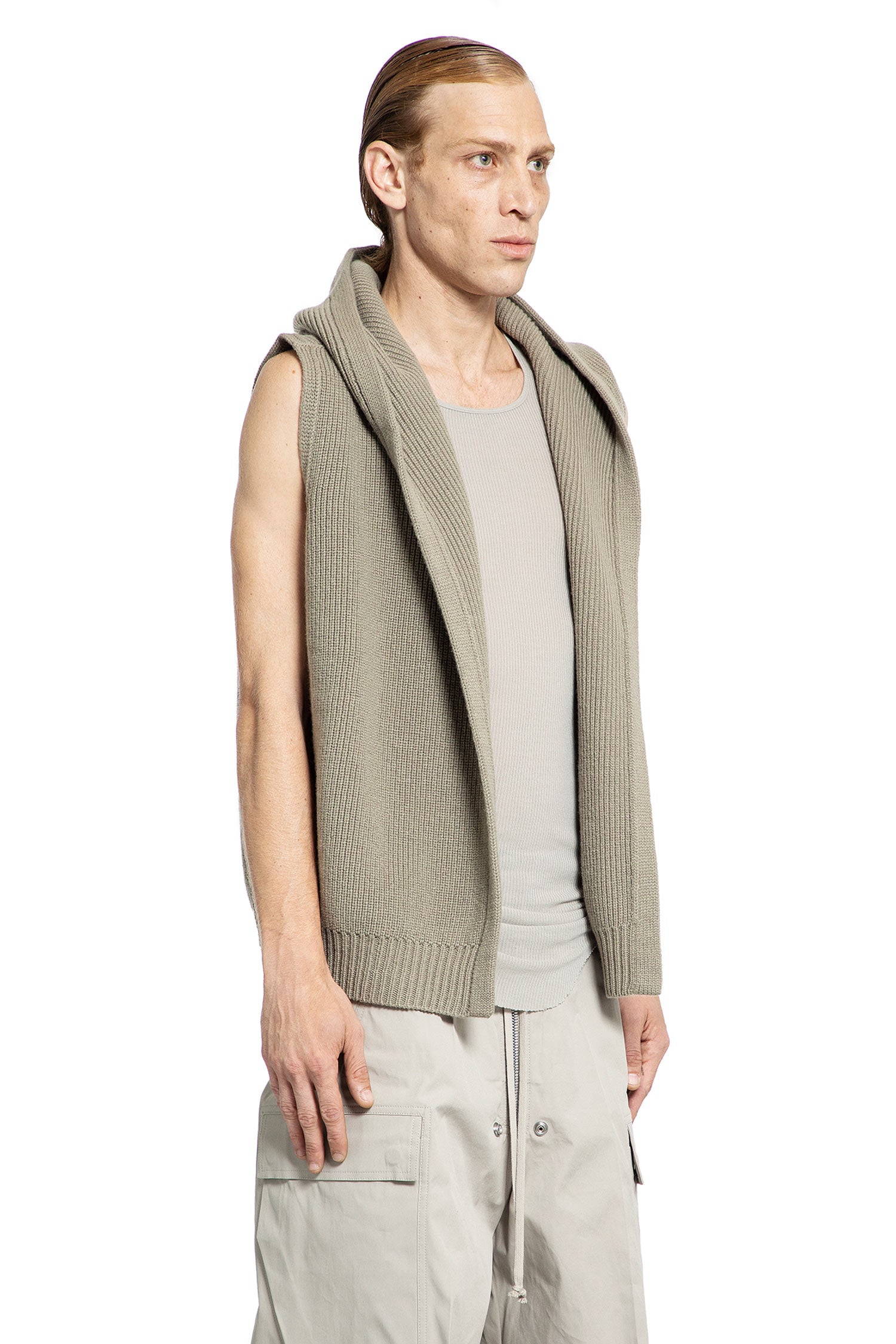 RICK OWENS MAN GREY KNITWEAR