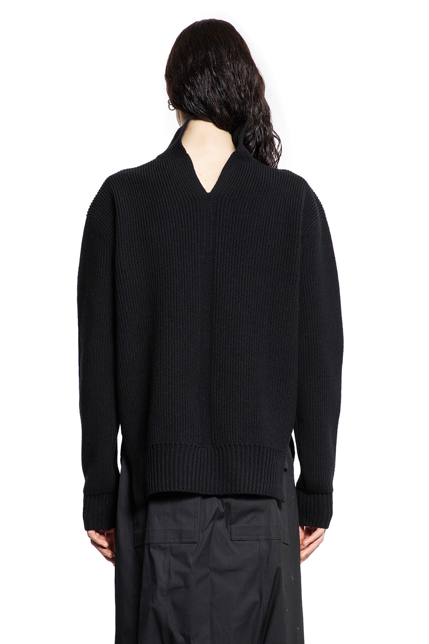 RICK OWENS MAN BLACK KNITWEAR