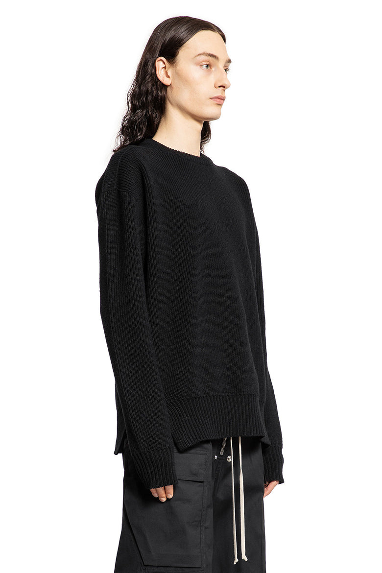 RICK OWENS MAN BLACK KNITWEAR