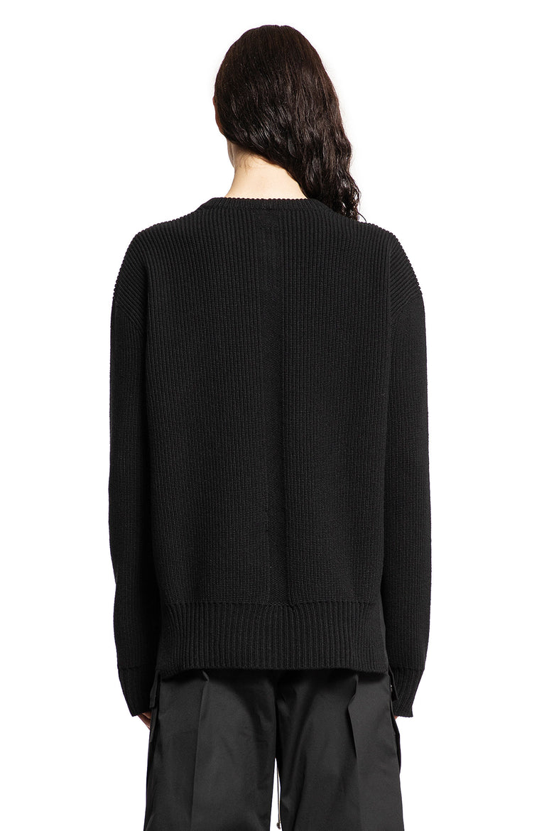 RICK OWENS MAN BLACK KNITWEAR