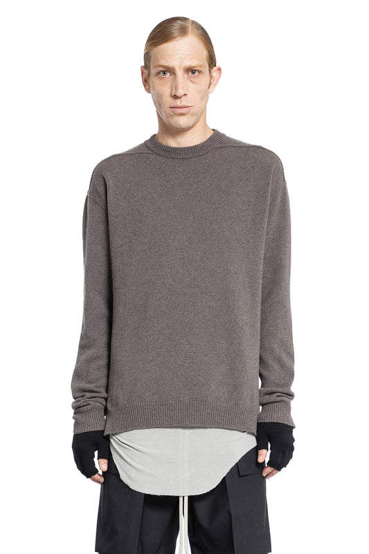 RICK OWENS MAN GREY KNITWEAR