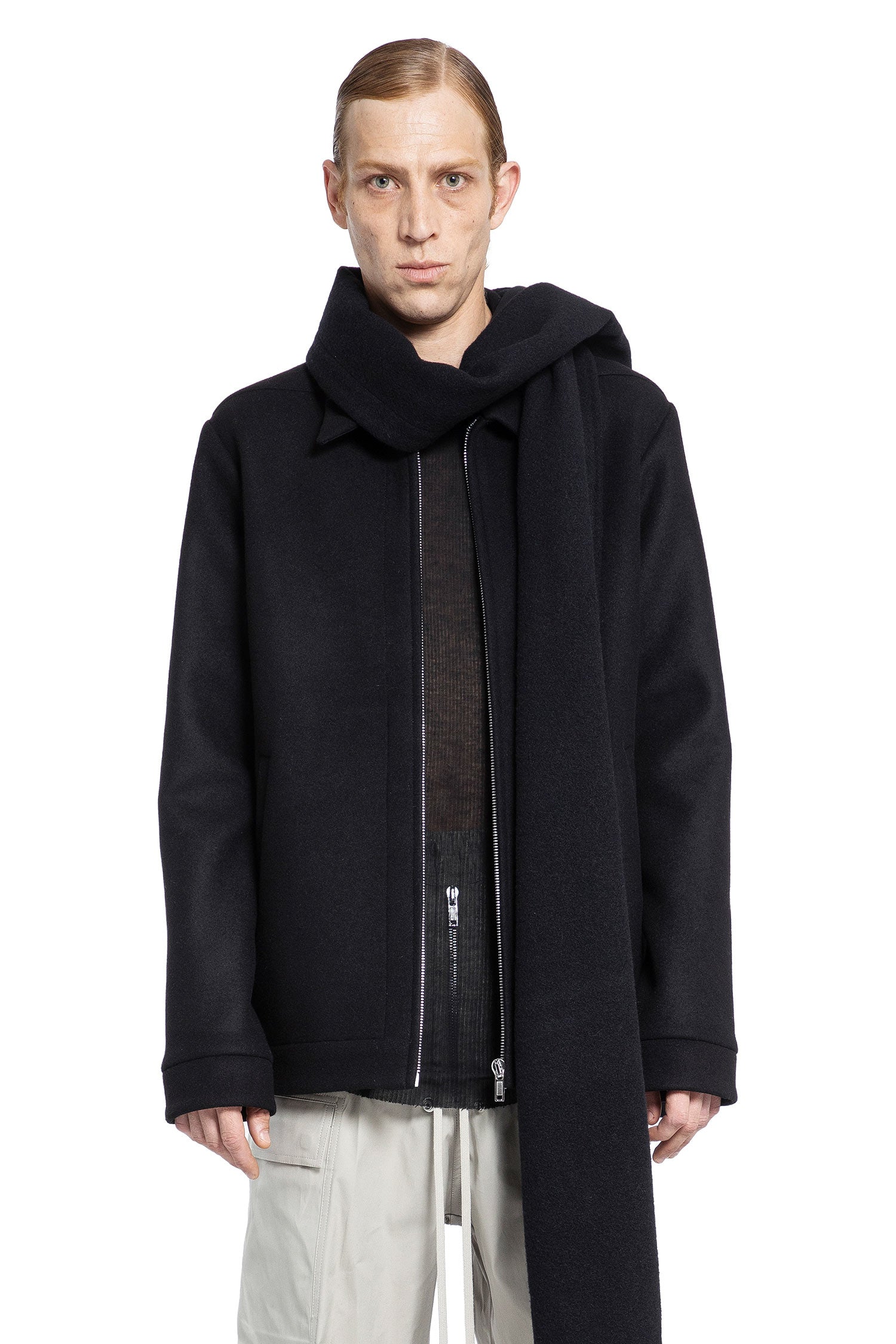 RICK OWENS MAN BLACK JACKETS