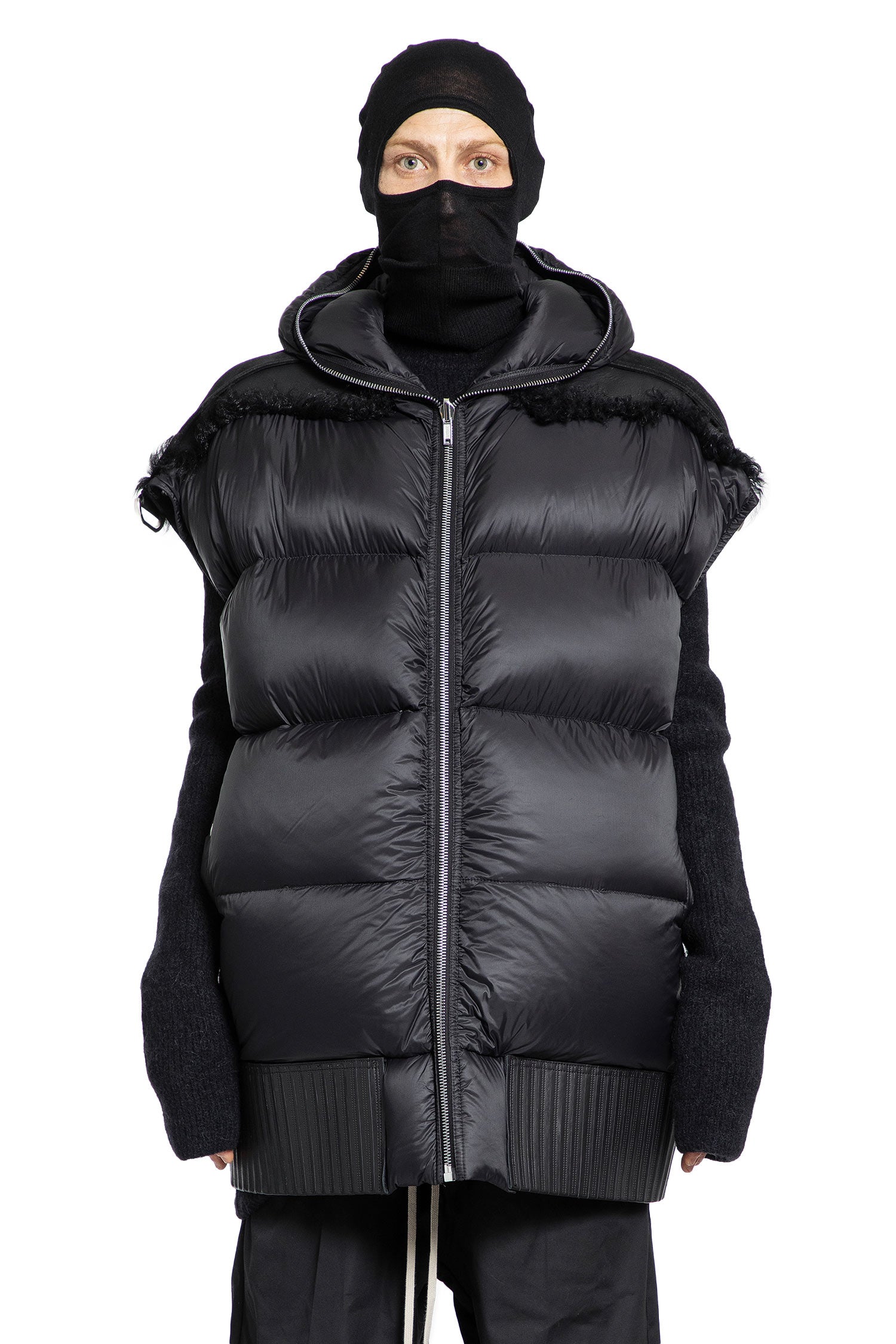 RICK OWENS MAN BLACK VESTS