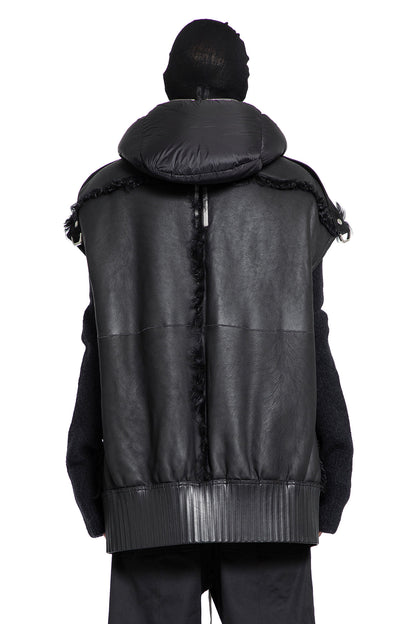 RICK OWENS MAN BLACK VESTS