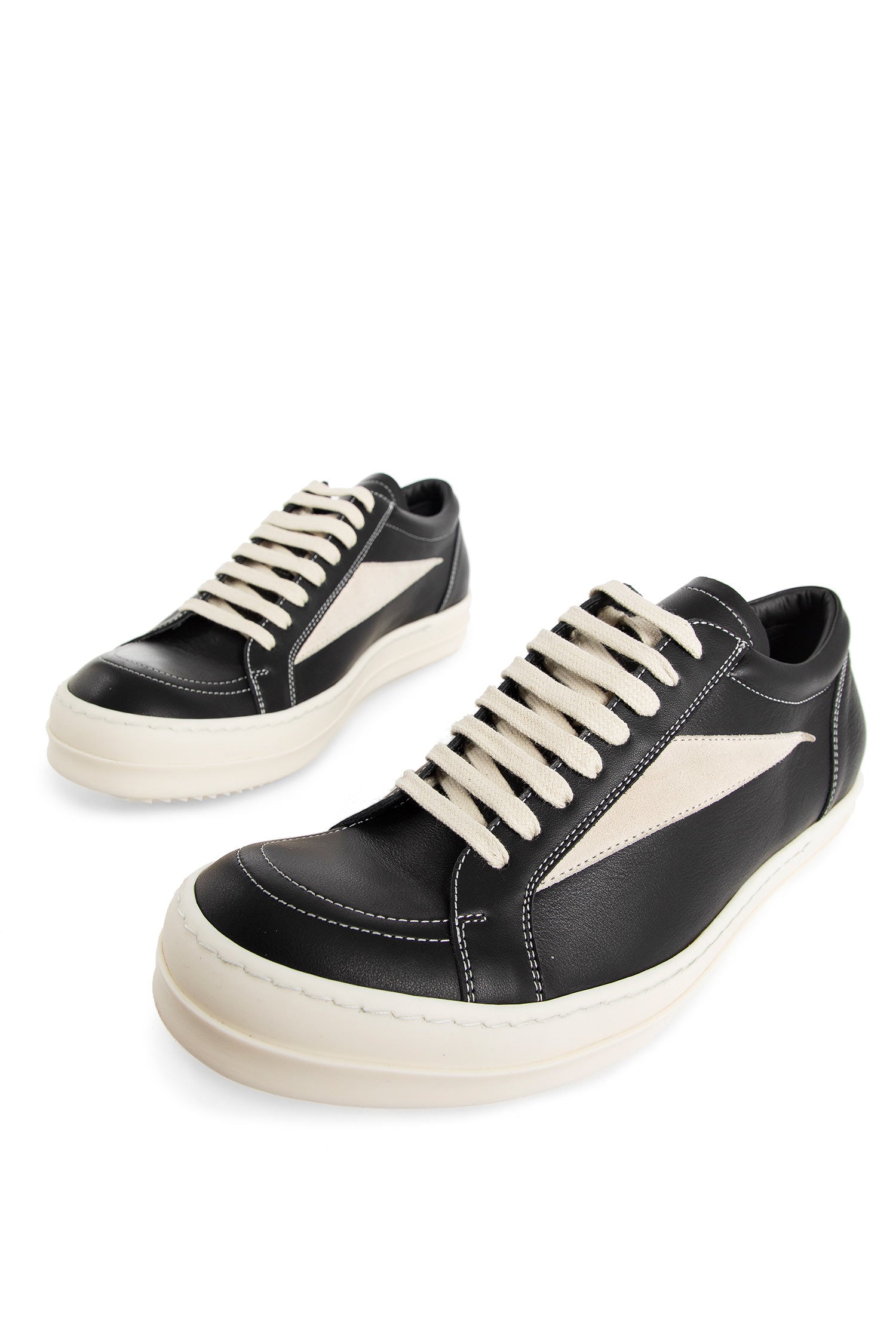 RICK OWENS MAN BLACK&WHITE SNEAKERS