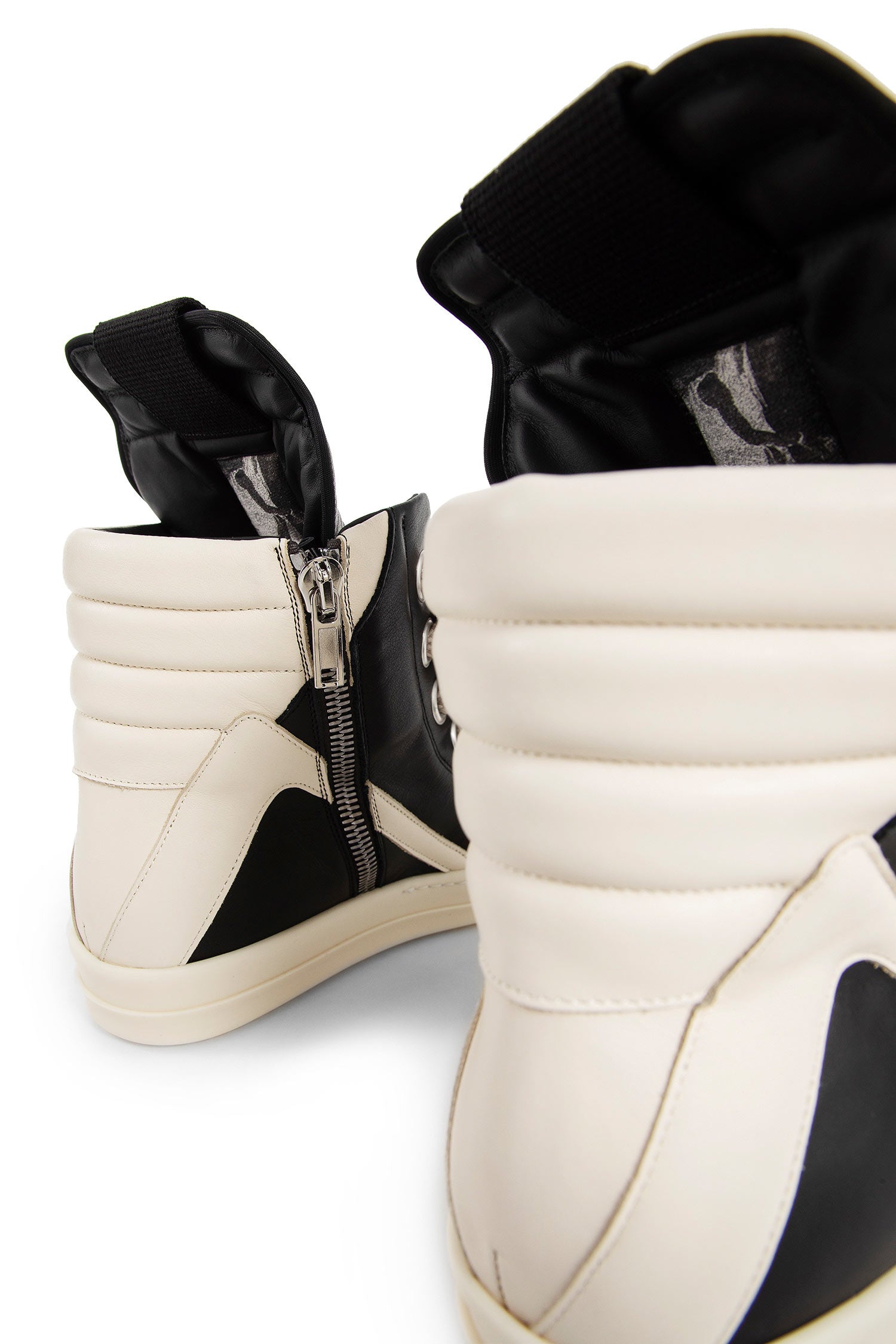 RICK OWENS MAN BLACK&WHITE SNEAKERS