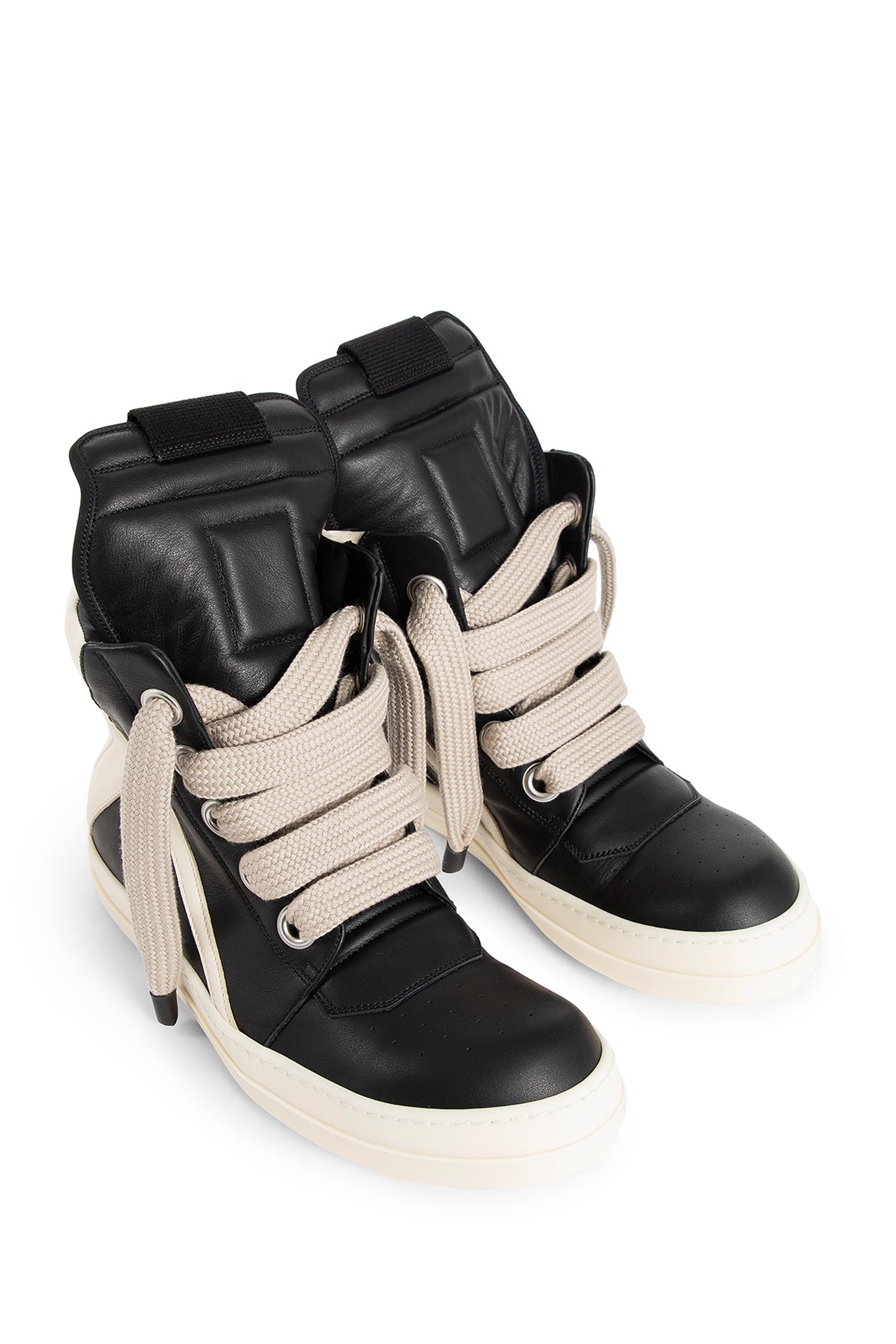 RICK OWENS MAN BLACK&WHITE SNEAKERS