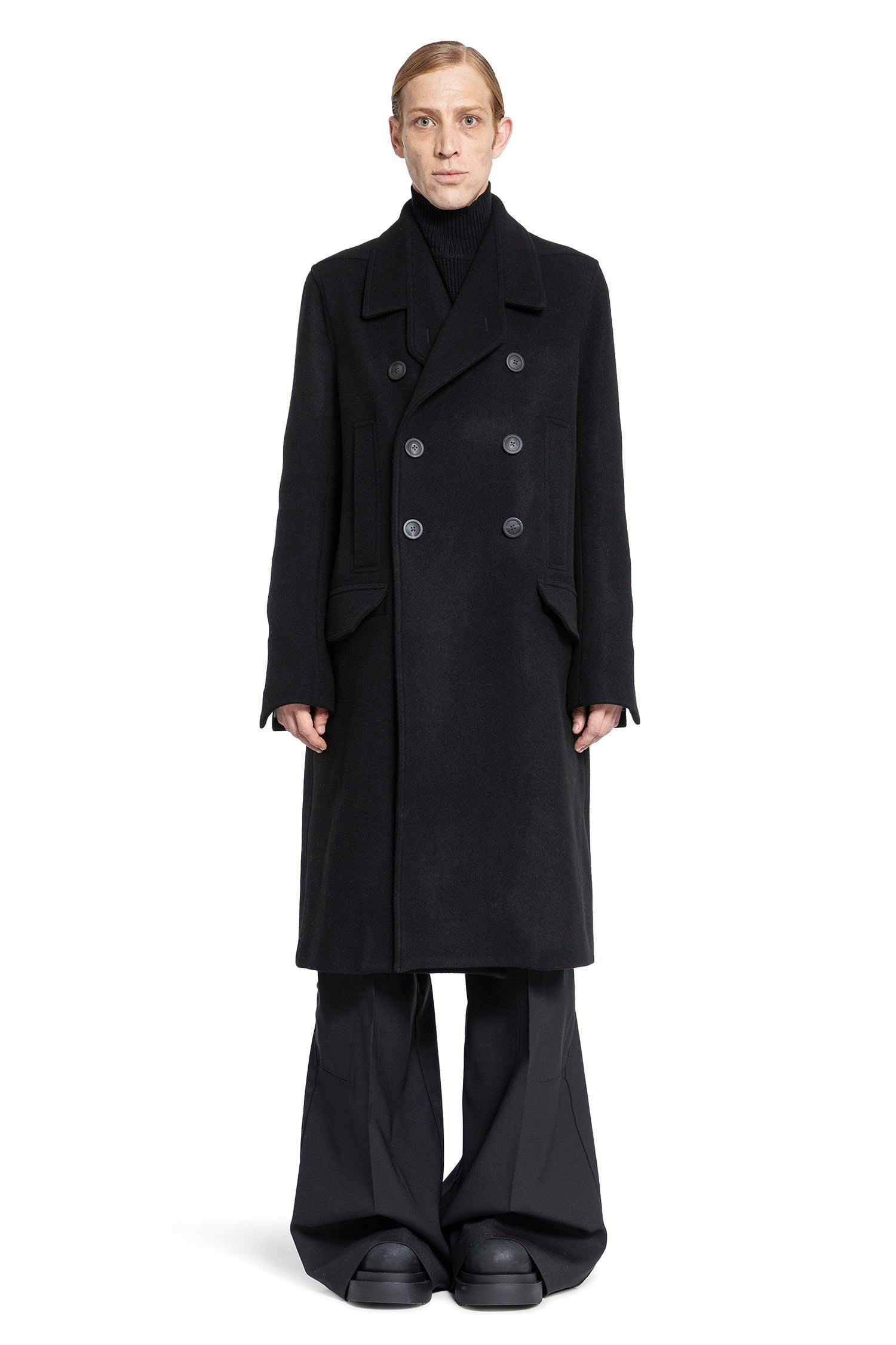 RICK OWENS MAN BLACK COATS