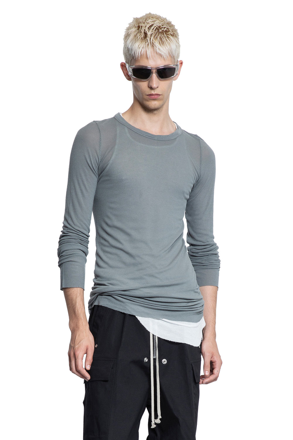 Forever Rib LS T in Viscose Silk Rib Jersey - Antonioli.eu