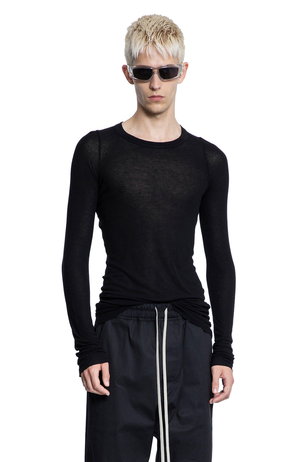 Forever Rib LS T in Viscose Silk Jersey - Antonioli.eu