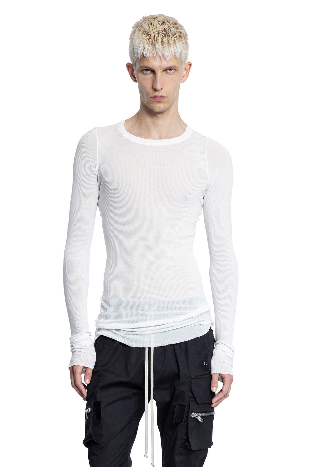 Forever Rib LS T in Viscose Silk Rib Jersey - Antonioli.eu