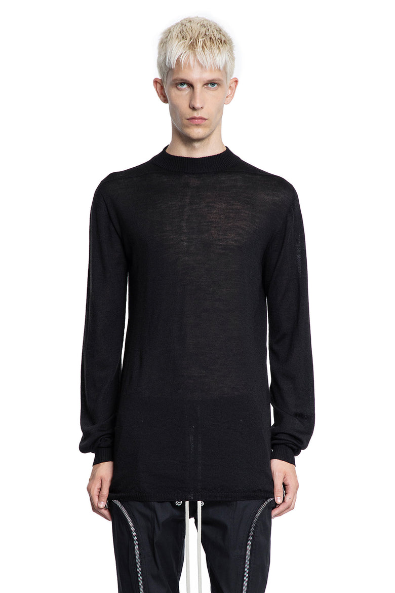 RICK OWENS MAN BLACK KNITWEAR