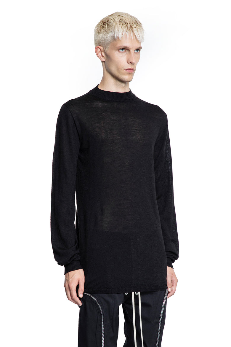 RICK OWENS MAN BLACK KNITWEAR