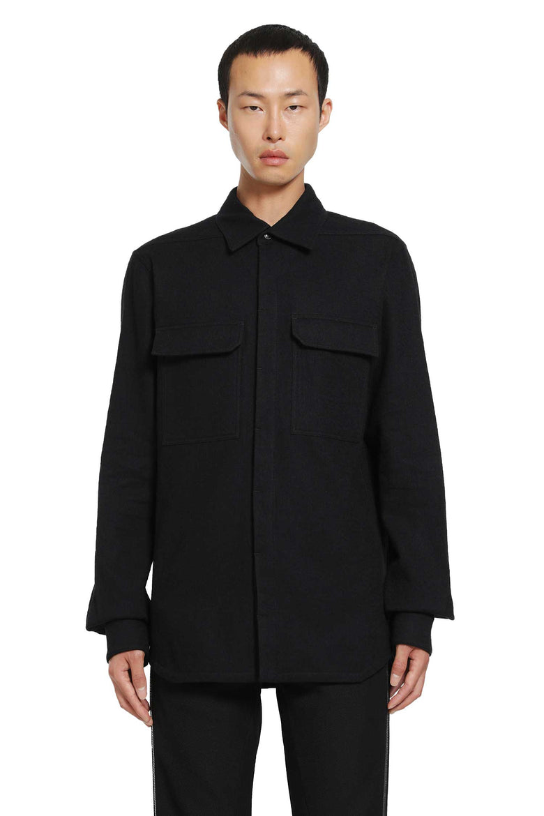
              RICK OWENS Temple Work Shirt in Warm Felt man
            