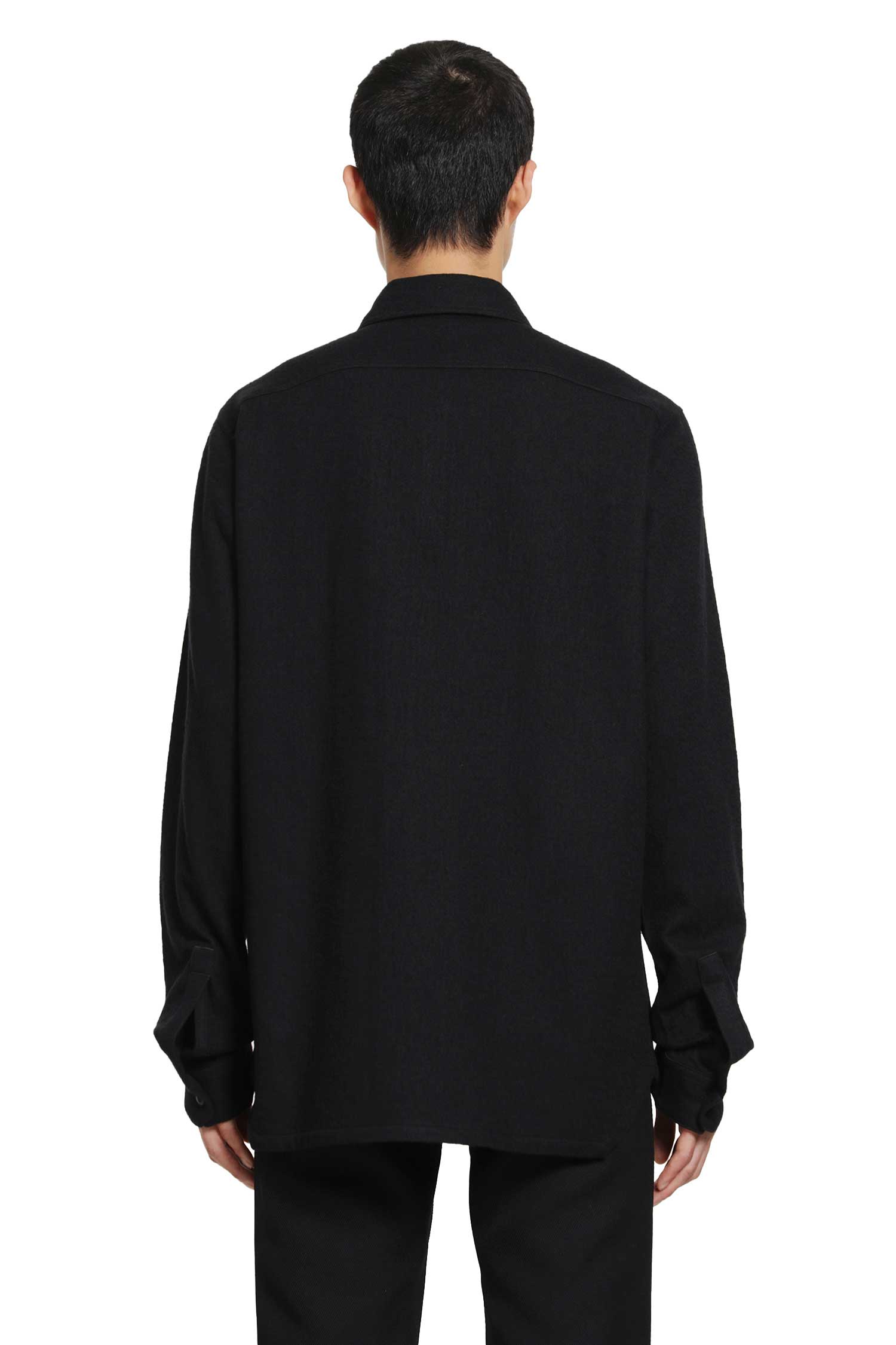 RICK OWENS Temple Work Shirt in Warm Felt man