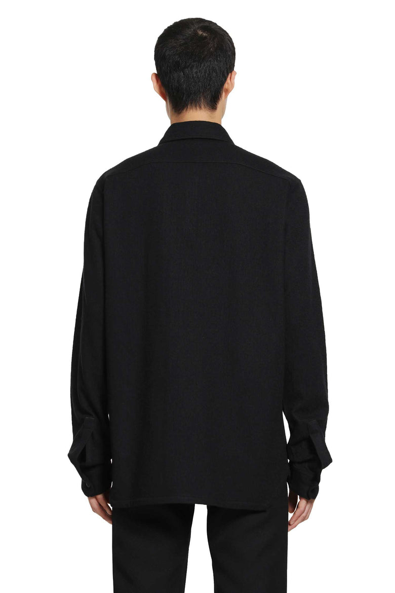 RICK OWENS Temple Work Shirt in Warm Felt man