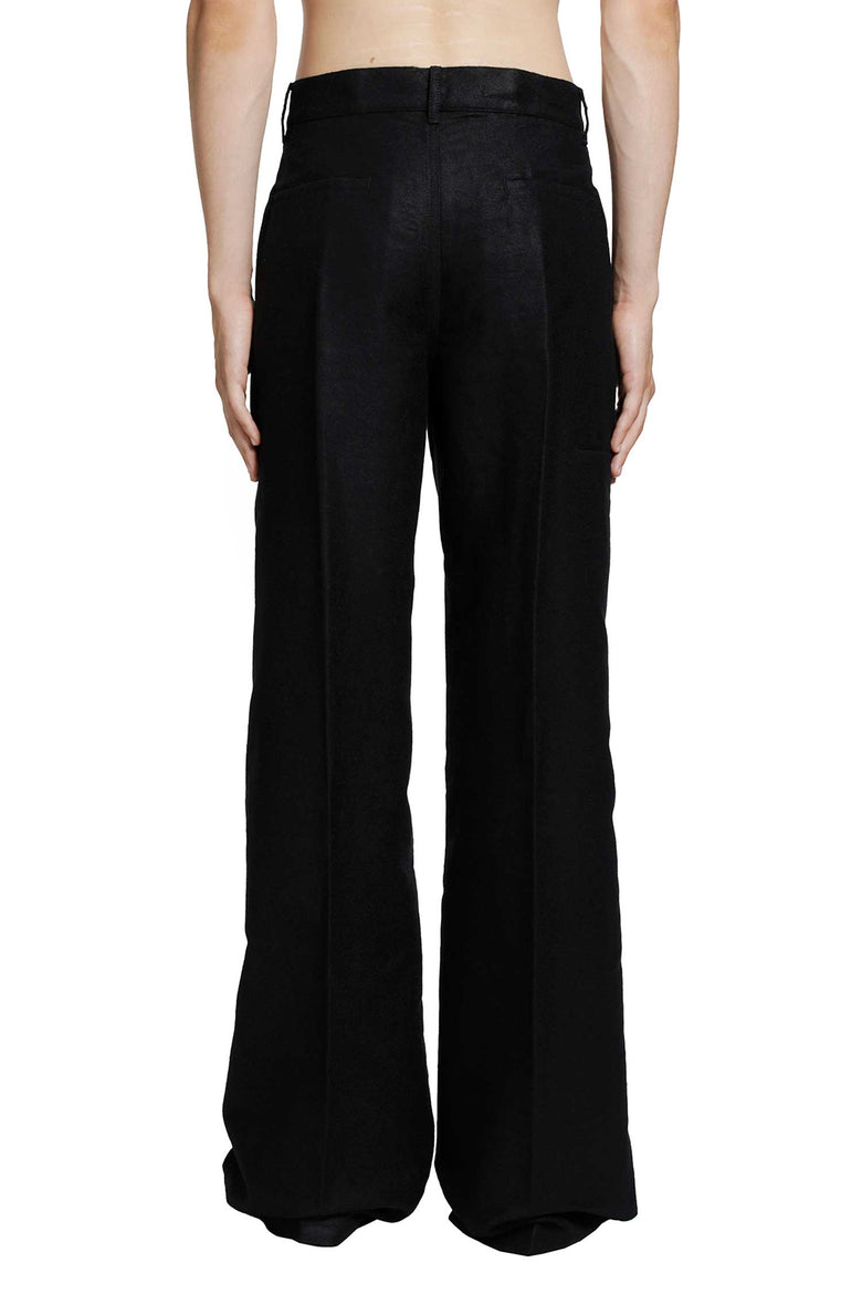 RICK OWENS Tower Work Pants in Ramie Moleskin man