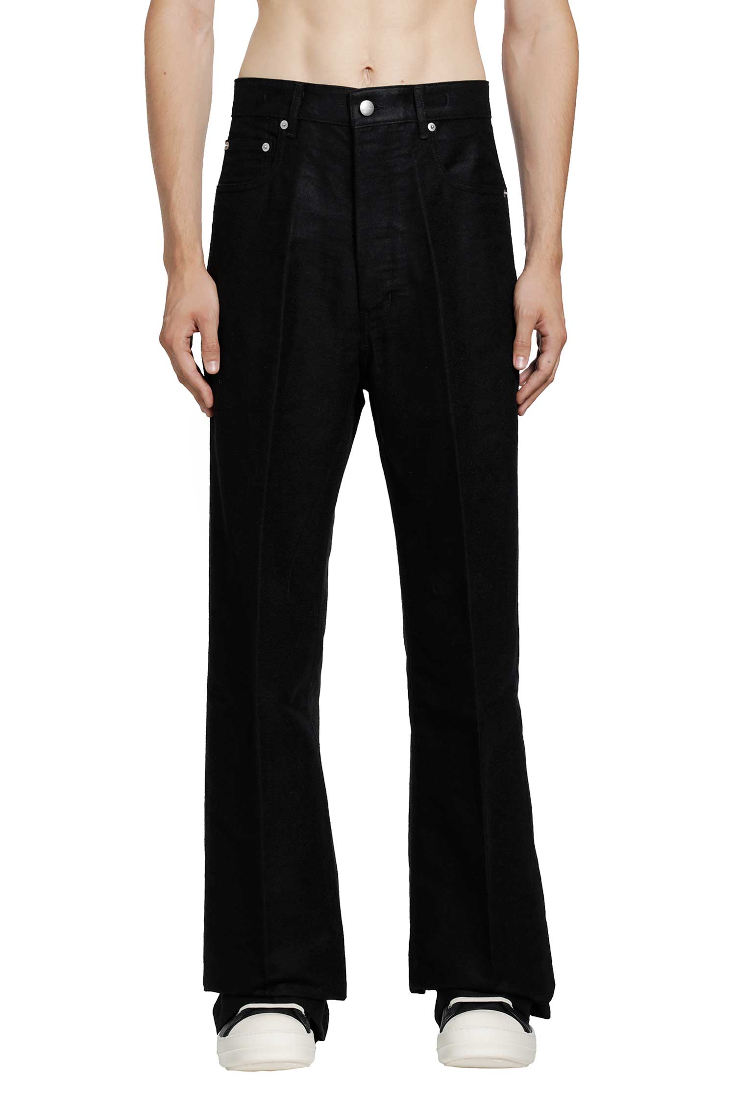 RICK OWENS Tower Geth Jeans in Ramie Moleskin man