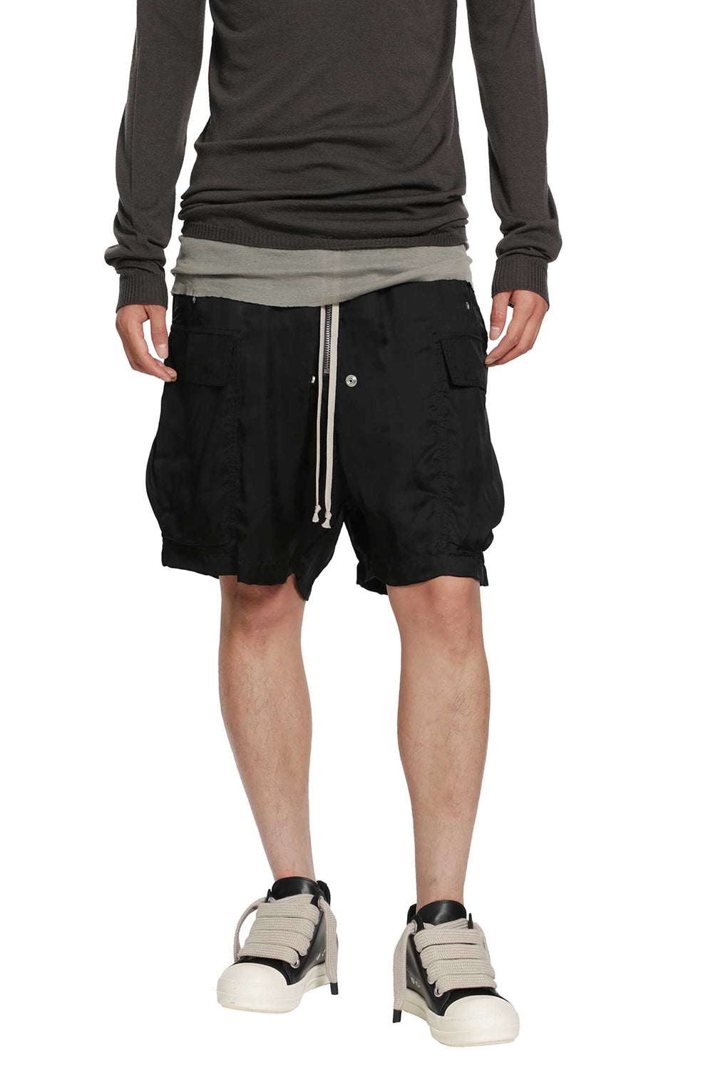 RICK OWENS Tower Cargobela Shorts man