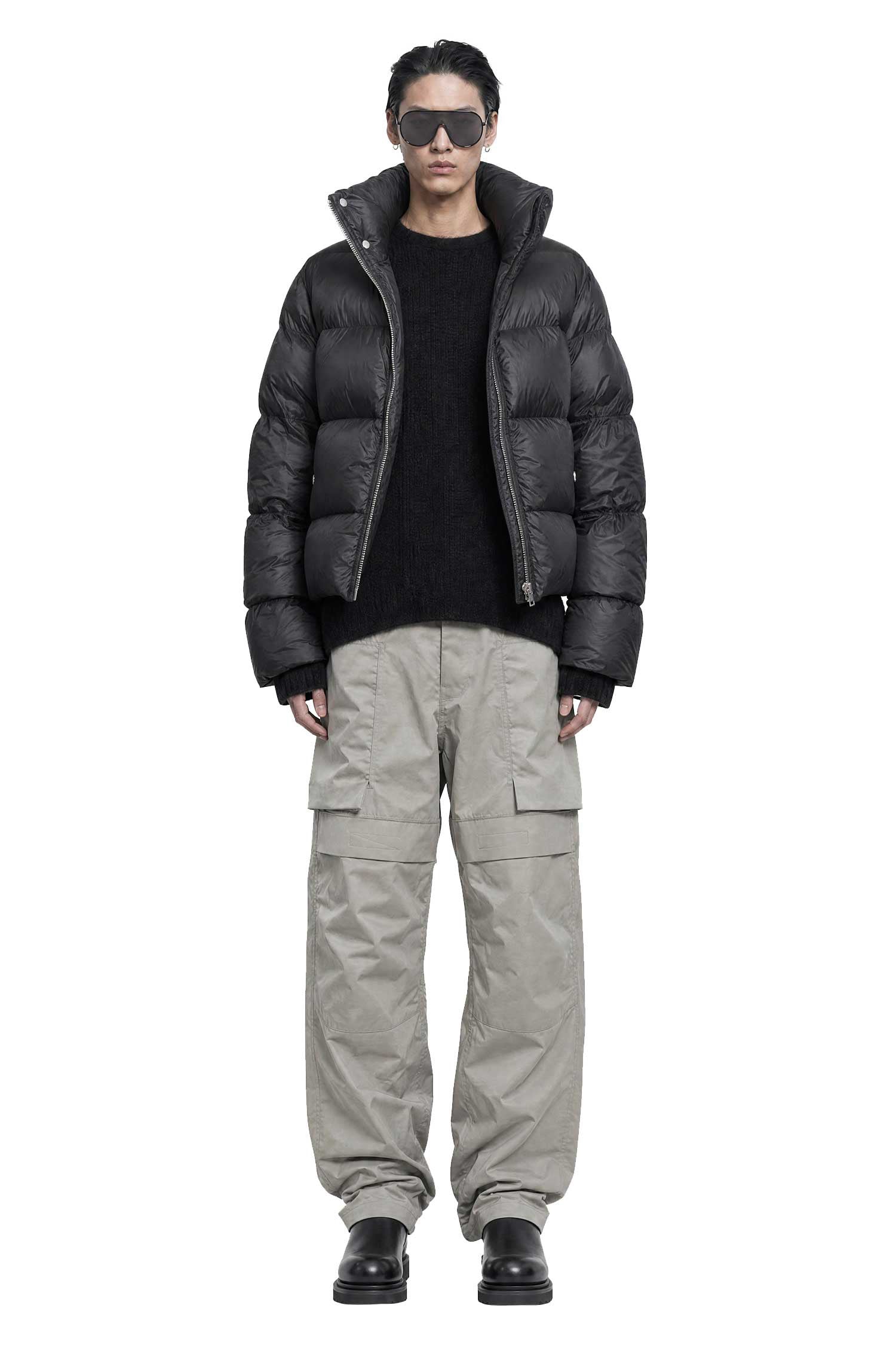 RICK OWENS Tower Round Neck in Silk Cashmere man