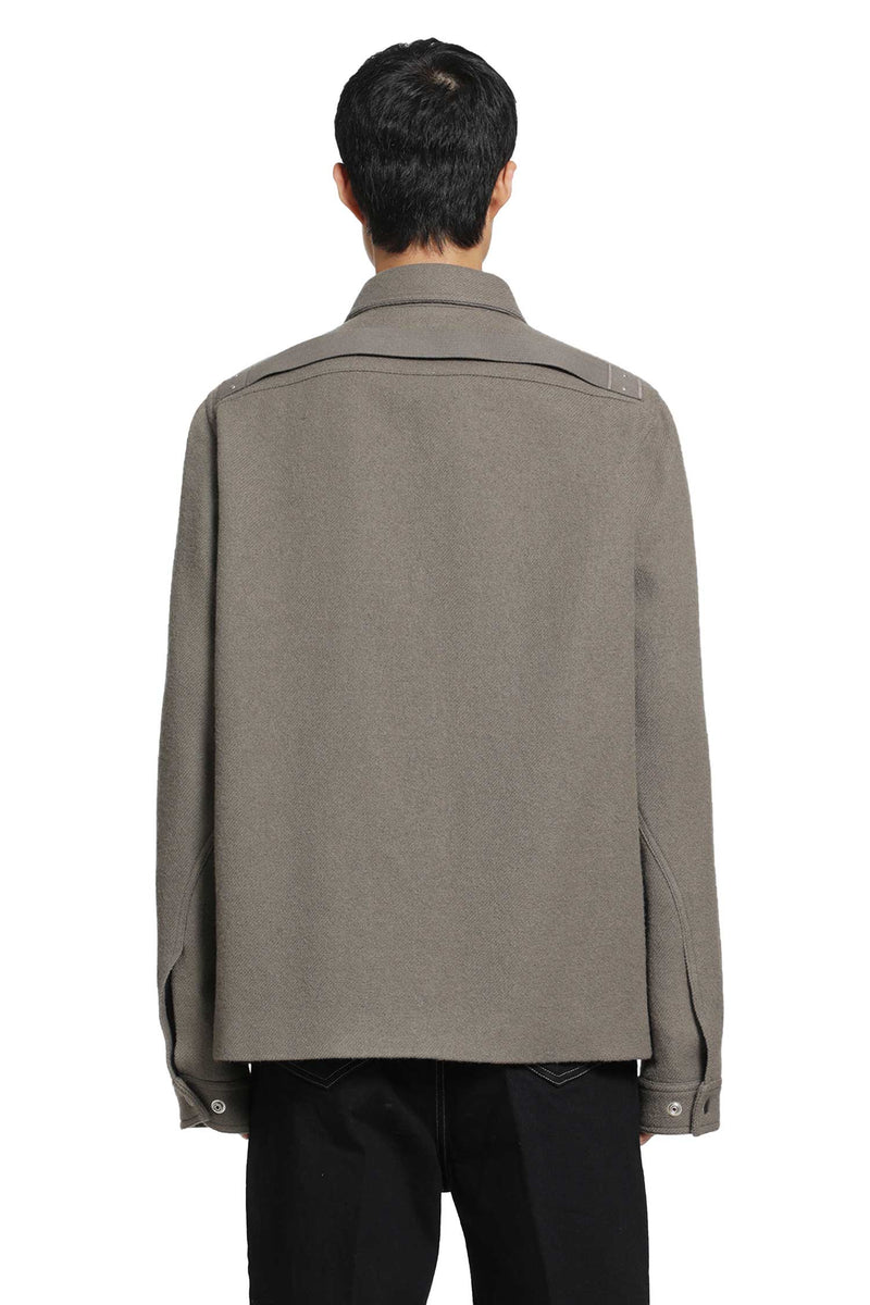RICK OWENS Brad JKT in Boiled Wool man