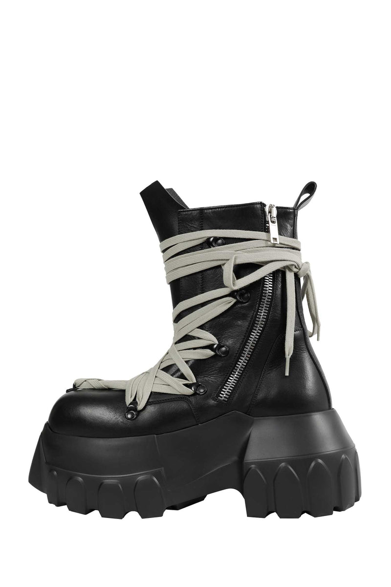 RICK OWENS Tower Megalace Tractor Boots man