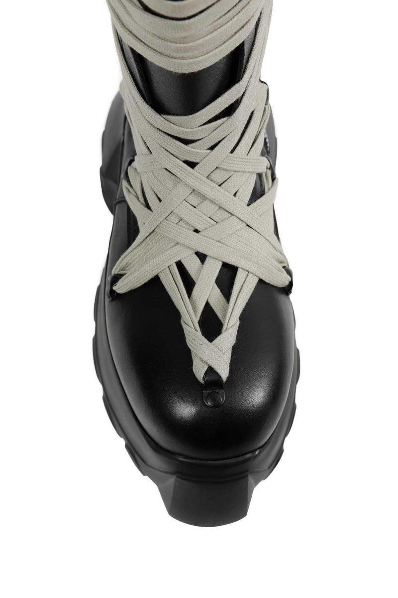 RICK OWENS Tower Megalace Tractor Boots man