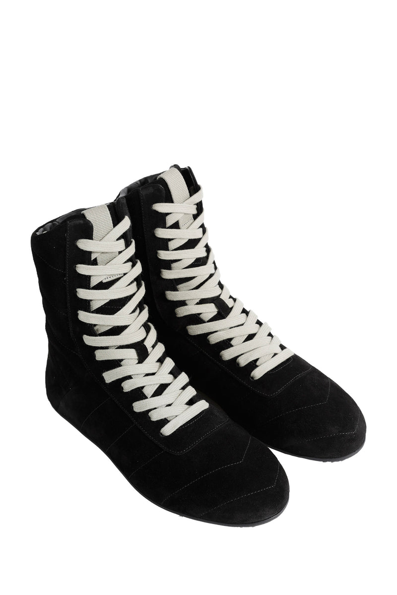 RICK OWENS Tower Quilted Minimal High Sneaks man