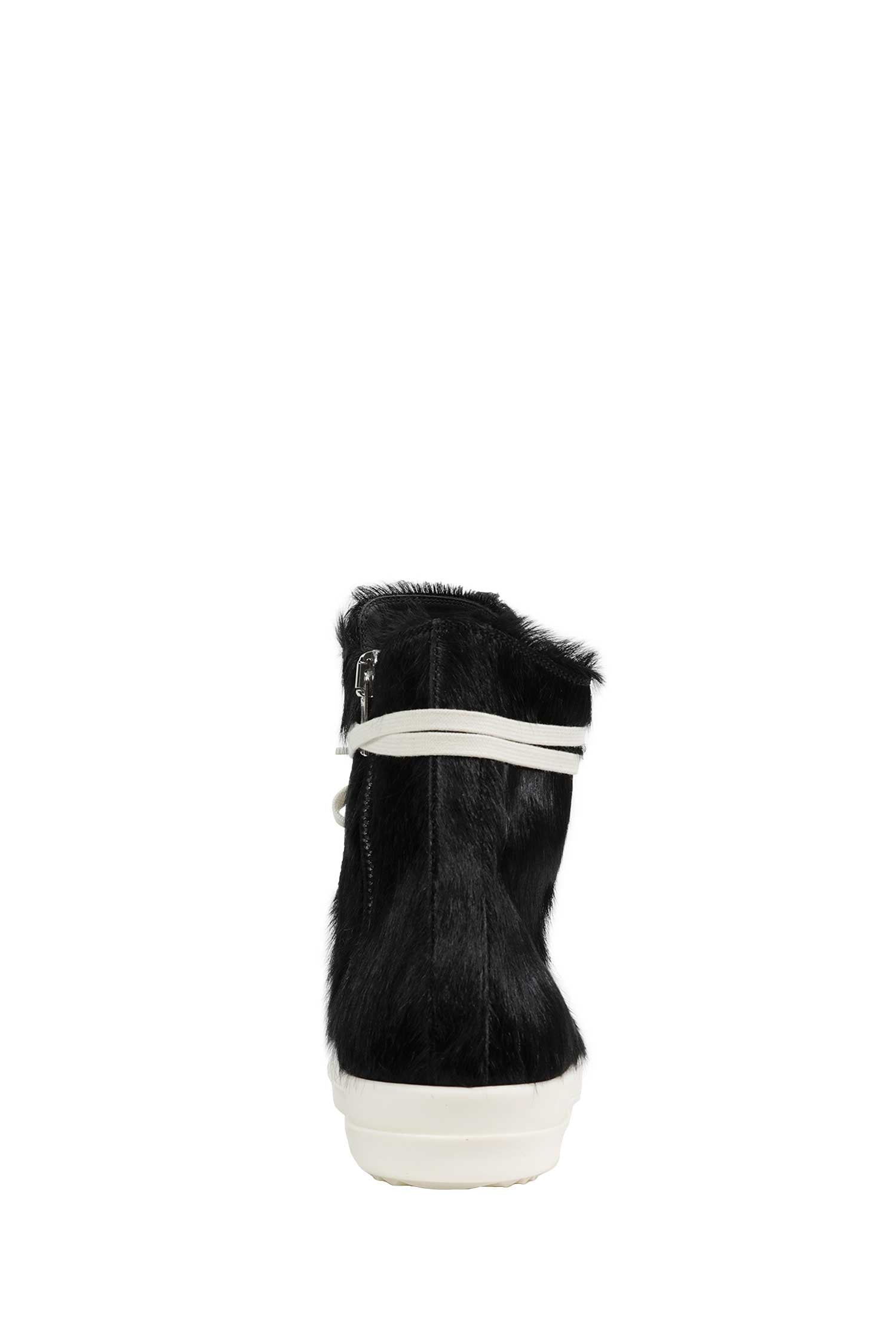 RICK OWENS Tower Sneaks in Hair-on Calfskin man