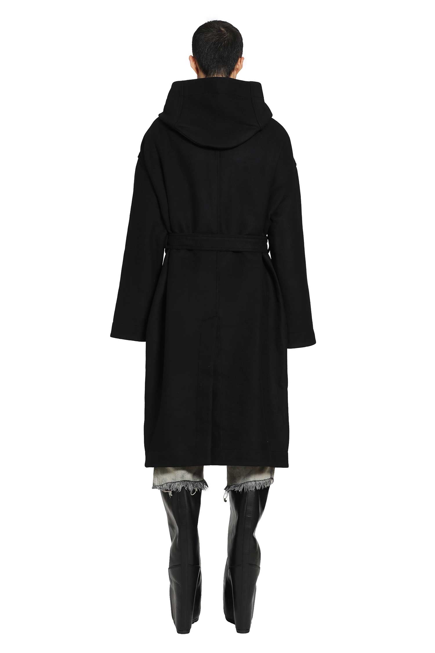 RICK OWENS Tower Tower Coat in Melton man