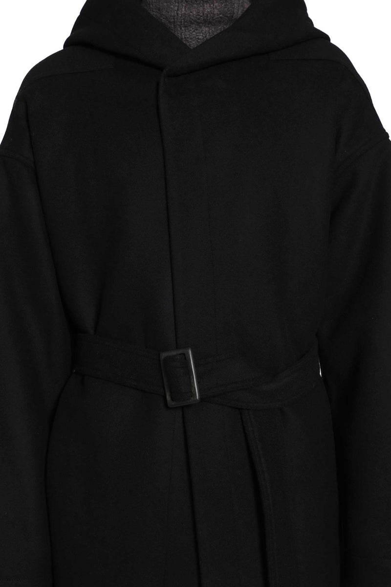 RICK OWENS Tower Tower Coat in Melton man