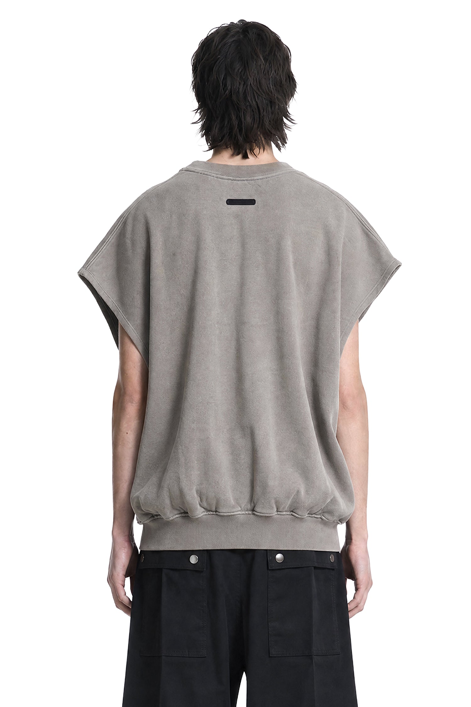 FEAR OF GOD ESSENTIALS Relaxed Fleece Cut-Off Sweatshirt man