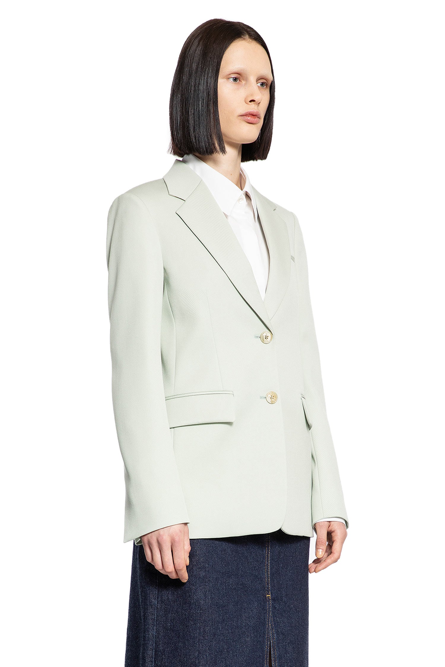 LANVIN WOMAN GREEN BLAZERS