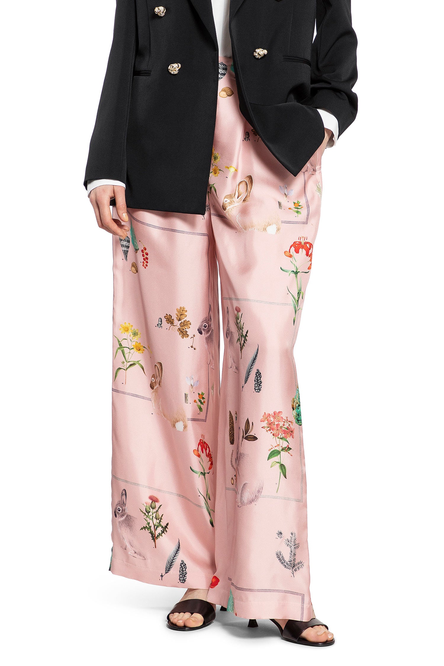 LANVIN WOMAN PINK TROUSERS