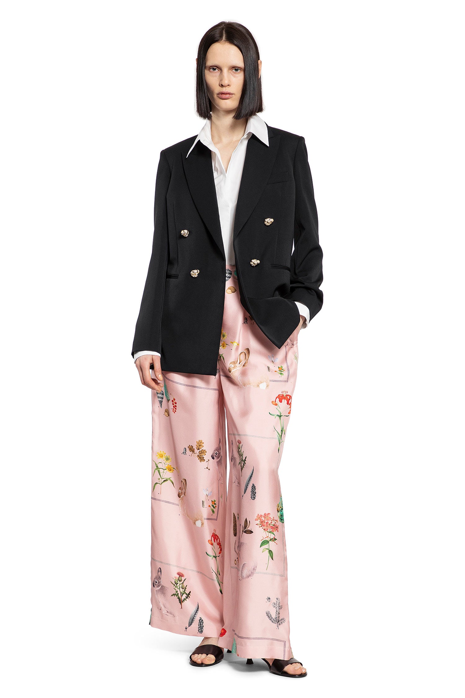 LANVIN WOMAN PINK TROUSERS