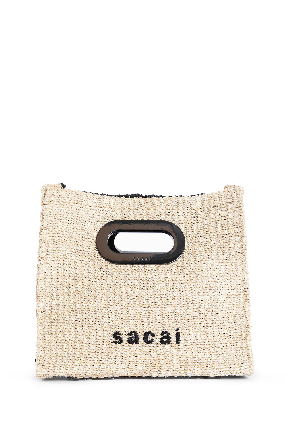 SACAI WOMAN BLACK&WHITE SHOULDER BAGS