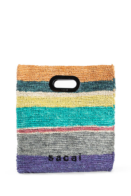 SACAI WOMAN MULTICOLOR TOTE BAGS