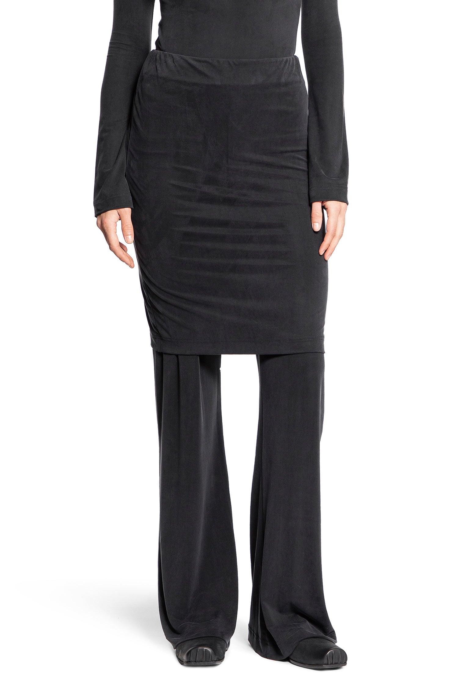 ALAINPAUL WOMAN BLACK TROUSERS