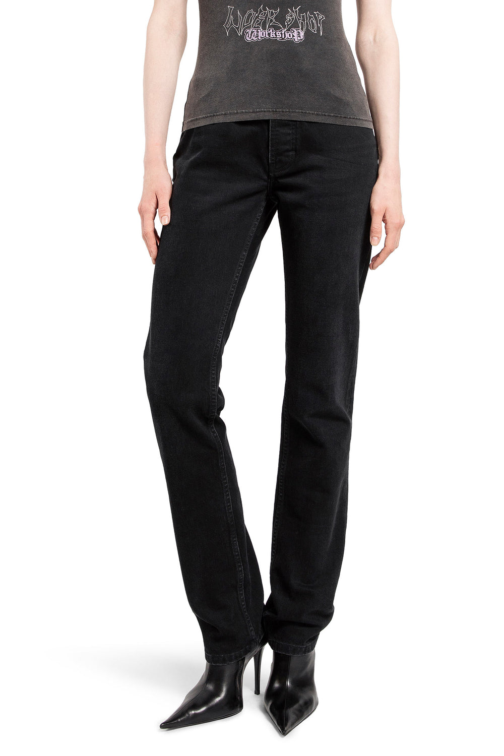 032C WOMAN BLACK JEANS