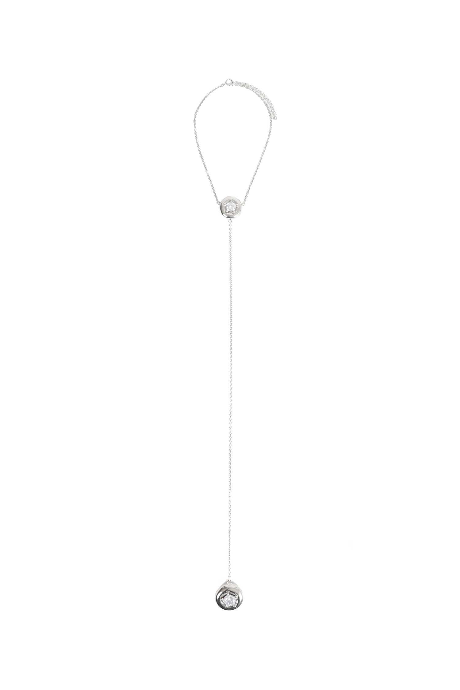 PANCONESI Blow Up Crystal Tie necklace unisex