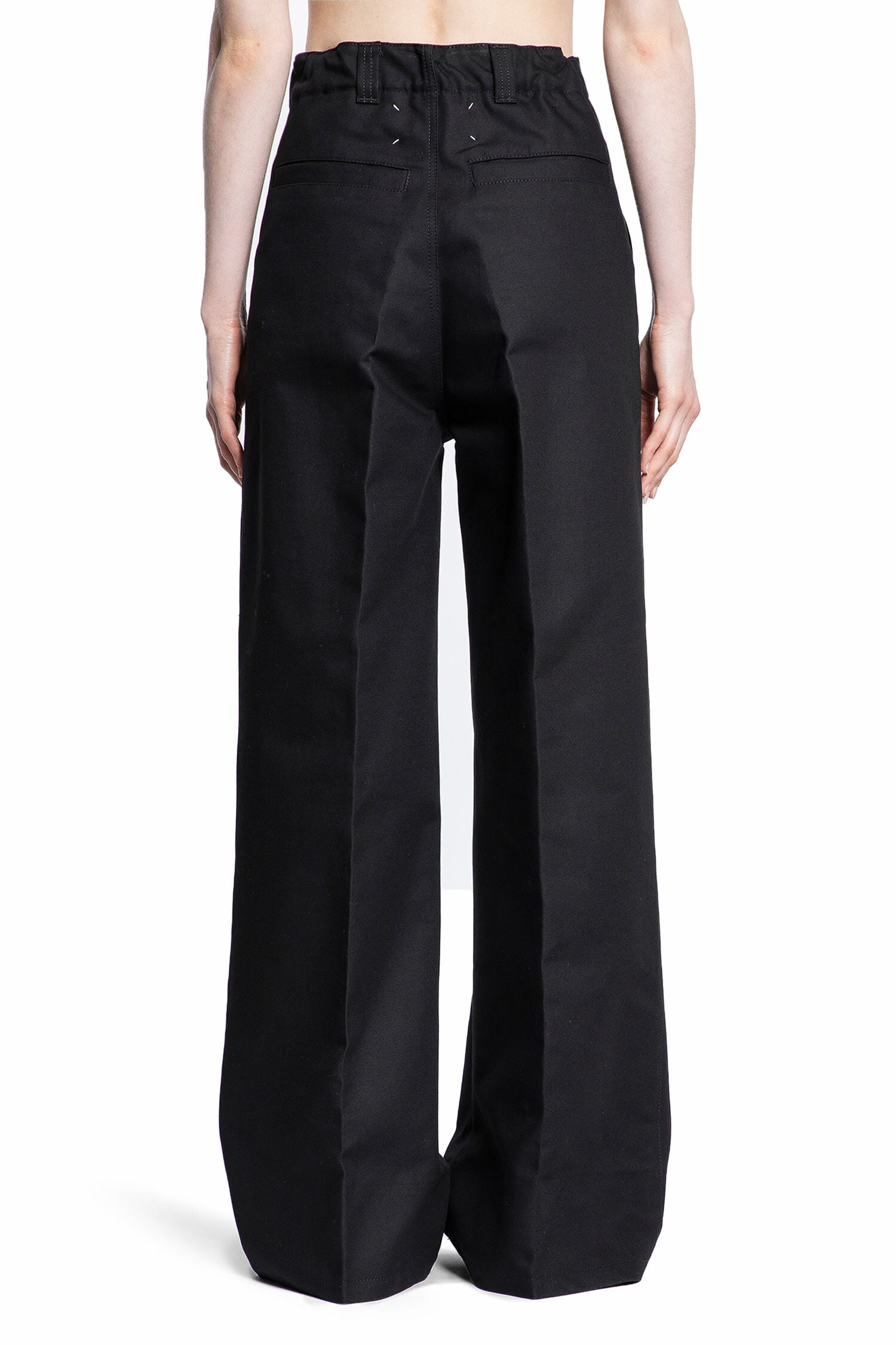 MAISON MARGIELA WOMAN BLACK TROUSERS