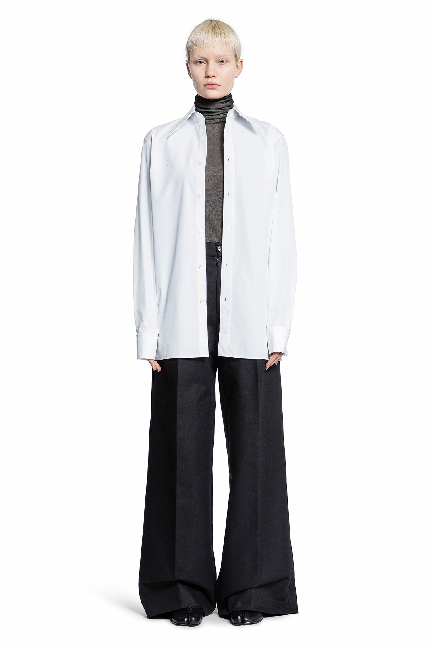 MAISON MARGIELA WOMAN BLACK TROUSERS