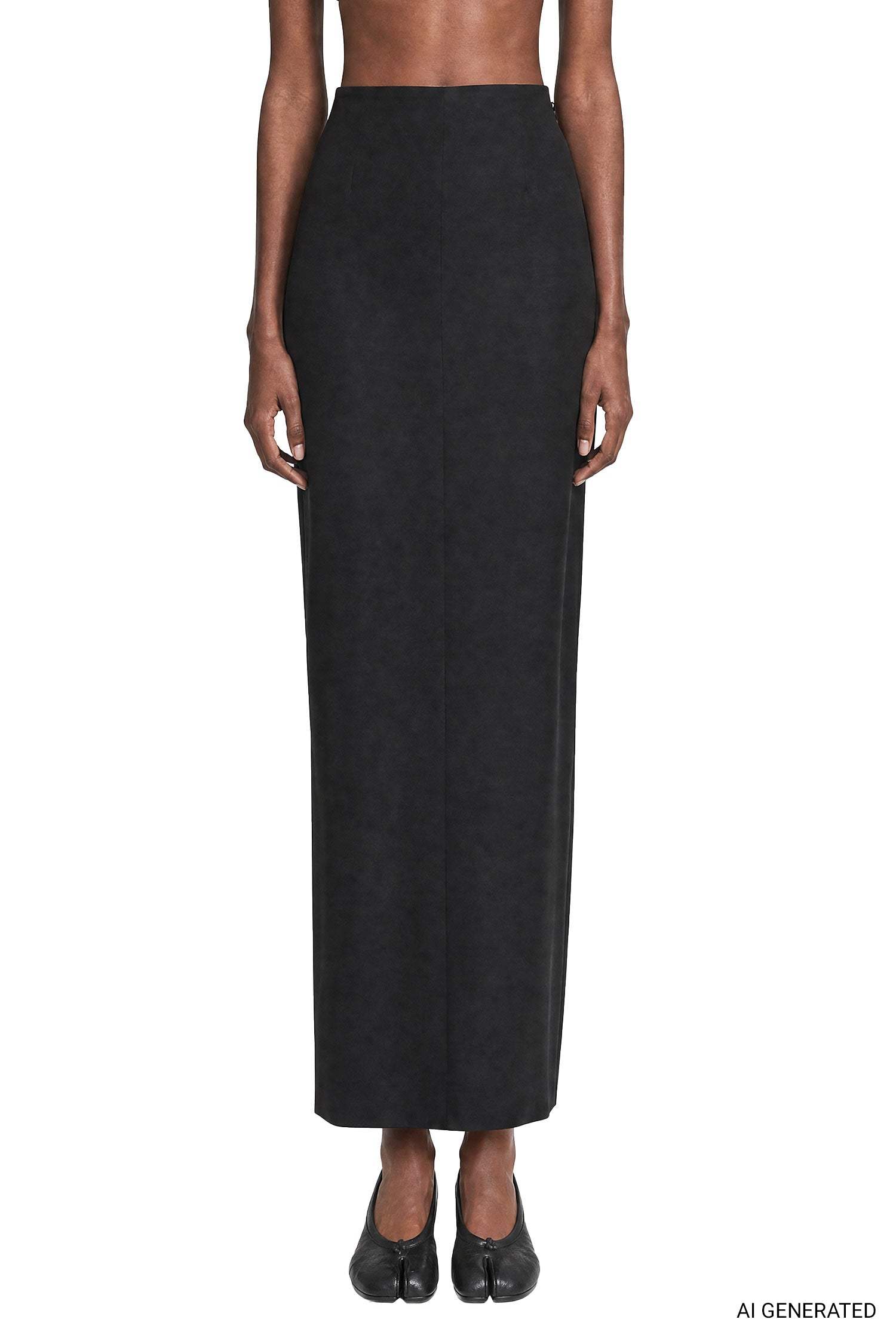 MAISON MARGIELA Wool Twill Maxi Skirt woman