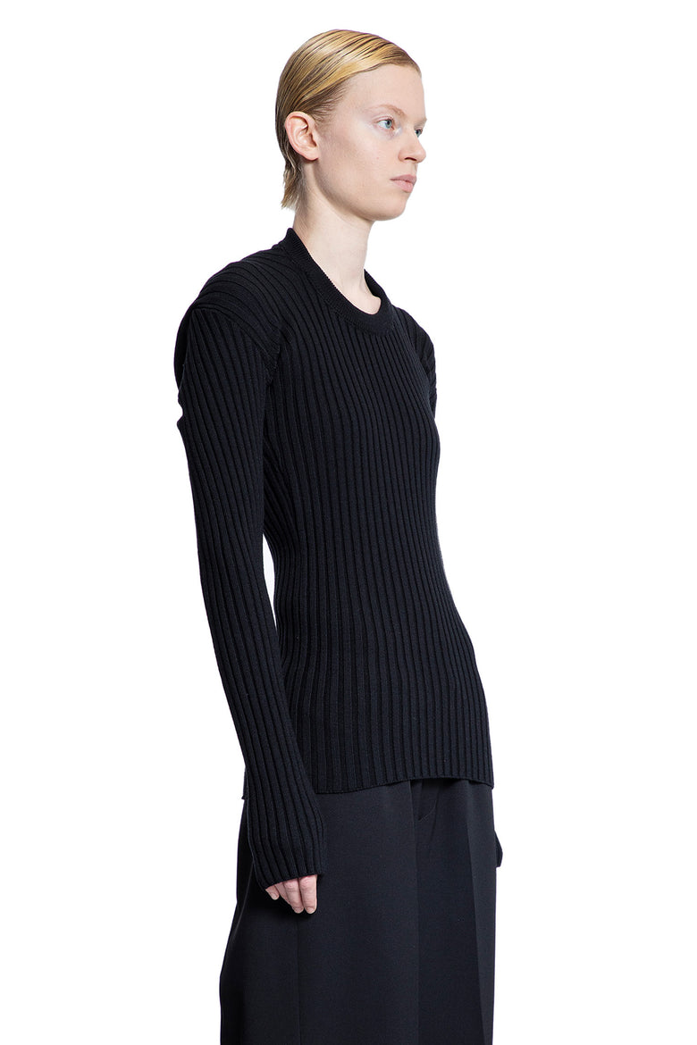 ALAINPAUL WOMAN BLACK KNITWEAR